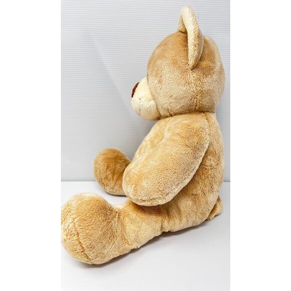 Light Brown Build A Bear Bear size Pre-Owned in good condition has a few stains - Picture 4 of 8